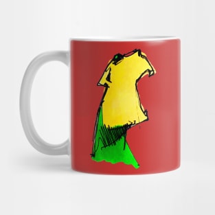 Yellow green yum dog Mug